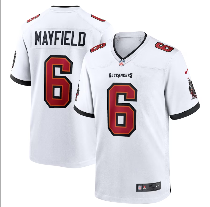 Men Tampa Bay Buccaneers #6 Baker Mayfield Nike white Game NFL Jersey->arizona diamondback->MLB Jersey